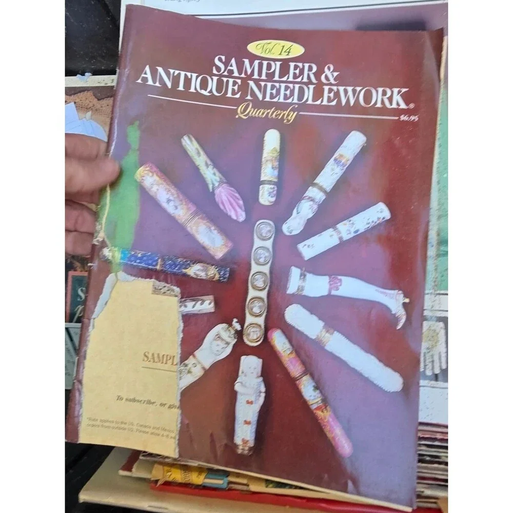 Vtg 1991 Sampler & Antique Needlework Quartery Vol 4 Samplers Patterns